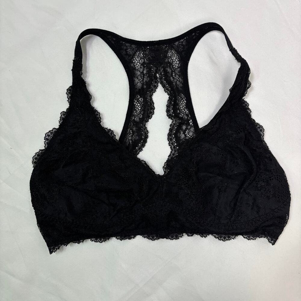 Black lace bralette size m